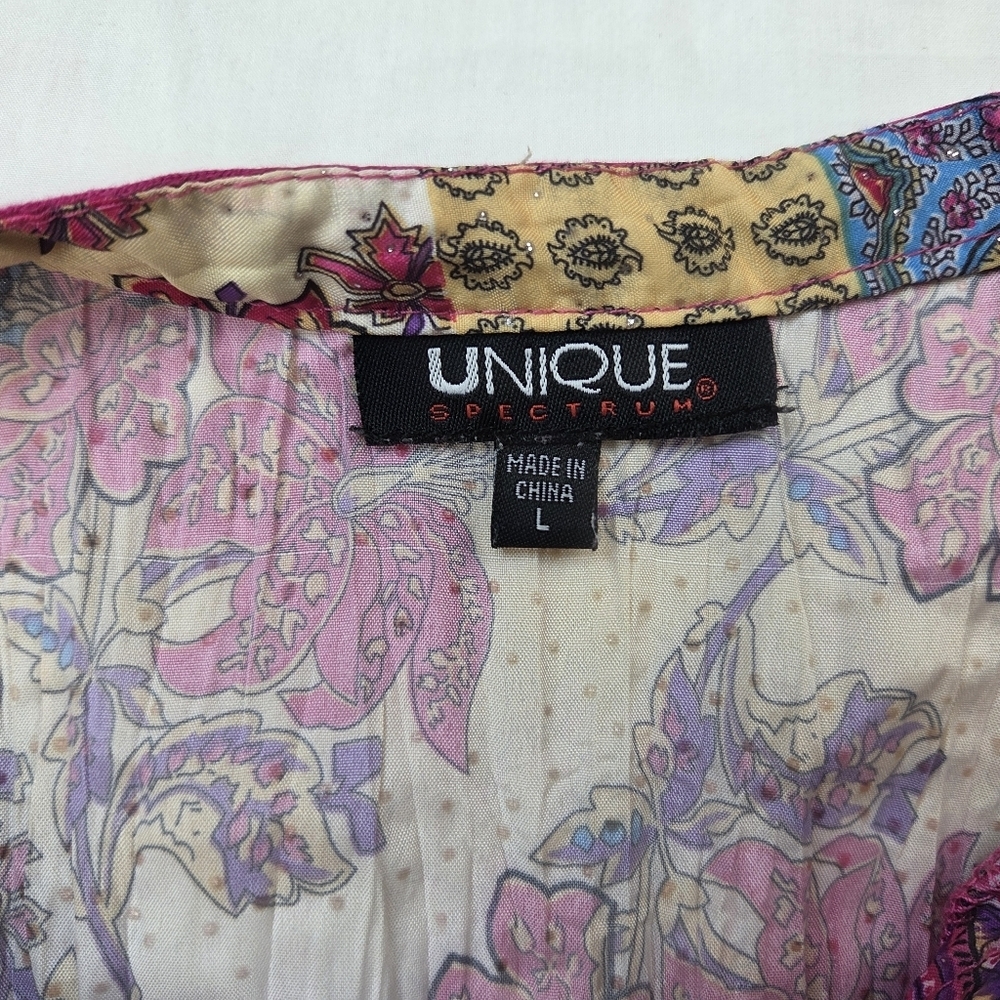 Unique Spectrum Multicolor Sparkling Tunic Top Si… - image 6